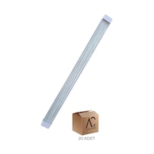 Ac Aydınlatma 800 W Beyaz Kristal Led Bant Armatür 6500K Beyaz Işık 20 Adet