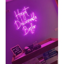 Hayat Dokunmakla Başlar Yazılı Neon Led Renkli