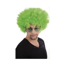 Yeşil - 784 - Renk Kıvırcık Afro - Edntrend - Bonus Peruk