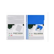 Tr Telli Dosya + Poşet Dosya Seti 2'li Paket 50'li + 100'lü Diğer