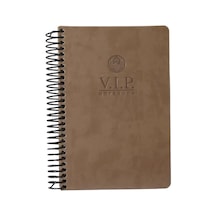 Vip Defter Kareli 17x24 Cm - Taba