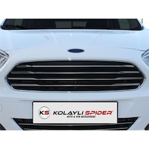 Ford Courier Ön Panjur 4 Prç Krom 2014-2017