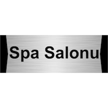 Spa Salonu 10x20cm Gümüş Renk Metal Yönlendirme Levhası