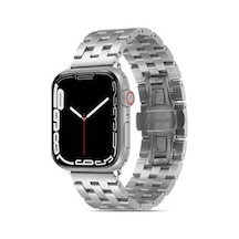 Apple Watch Uyumlu 42mm Krd-20 Metal Kordon - Gümüş