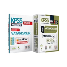 2026 Kpss Ön Lisans Vatandaşlık Kara Kutu Soru Bankası Ve Manifesto Çözümlü Branş Deneme 2li Seti