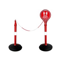 Sosyal Mesafe Uyarı Bariyer Dubası 2 Adet Duba 2 Metre Zincir Ve