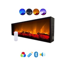 Esha Home Elektrikli Dekoratif Yapay Şömine Bluetooht 130x35x14cm
