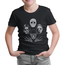 Kings Of Horror Siyah Çocuk Tshirt