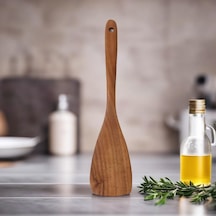 Ayrex Deconox Doğal Akasya Ağacından El Oyması Servis Spatulası 32cm / Antibakteriyel, Dayanıklı Ve Çevre Dostu Diğer