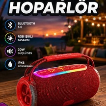 Rgb Işıklı 20w Kablosuz Bluetooth Hoparlör Usb Sd Aux Destekli