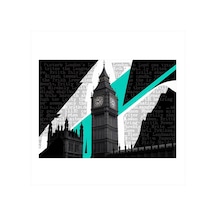 Modern Big Ben Silueti Model Mdf Tablo