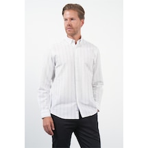 İmza Beyaz-antrasit Yumuşak Yaka Uzun Kol Slim Fit Pamuklu Gömlek 1004260260 Beyaz - Antrasit İmza Beyaz-antrasit Yumuşak Yaka Uzun Kol Slim Fit Pamuklu Gömlek 1004260260 Beyaz - Antrasit