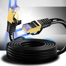 M109f Cat7 Kablo 15 Metre/bakır Tel-10gbps-50 Mikron Altın Kaplama/15 Metre Cat7 Ethernet Kablo Standart