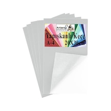 Yapışkanlı Keçe A4 20x30 Cm 5 Li 1 Paket 2.0 Mm Kendinden Yapışkanlı Renkli Hobi Keçesi Elişi Keçe Kumaşı Anasınıfı Kreş Beyaz