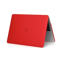 Arabulalaca Apple Uyumlu MacBook Pro 13' 2020 A2338 M1 İşlemcili Mat Doku Kılıf Kırmızı
