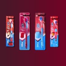 Difaş Trabzonspor Lisanslı Aile Diş Fırçası Seti Yumuşak 2 Yetişkin 2 Çocuk