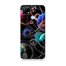 Realme 7i Uyumlu Silikon Kılıf Sci Fi Gezegenler Ve Vektörler