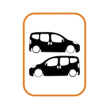Oto Cam Özel Yeni Sticker 2' Li Siyah 20 9 Cm