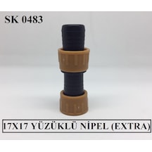Sk 0483 17X17 Yüzüklü Nipel Extra 250 Adet Poşet