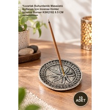 10 Adet Metal Tütsülük Yuvarlak Buhurdanlık Masaüstü Kullanım İçin Incense Holder Incense Burner Ksk2182 8.5 Cm