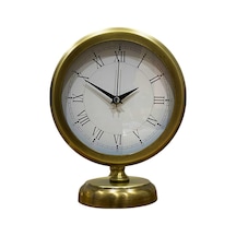 Büro Ev Ofis Hediyesi İçin 20x25cm Design Dekor Metal Masa Saati Diğer
