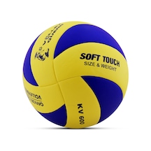 Voleybol Topu Swirl Soft Touch Yapıştırma Yumuşak Yüzey 8 Panel 5 Numara Kırmızı Sarı