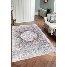 Eliana Home Dijital Baskı Yıkanabilir Kaymaz Taban Salon Halısı Ve Yolluk Rv160-fnl466 Bordo