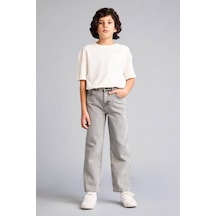 Defacto Wıde Leg Düz Paça Jean Pantolon Erkek Çocuk F8433a826smnm55 Gri-nm55