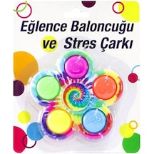 Pop İt Renkli Stres Çarkı