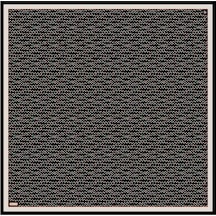BELLİ Saf İpek Eşarp 4128d Twill İpek -8586 - 90 X 90 / Siyah Siyah