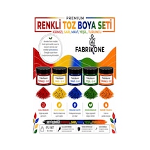 5'li Set Premium Parafin Soya Wax Toz Mum Boyası Hobi Seti - 5 Cc Kırmızı, Sarı, Mavi, Yeşil, Turuncu Bkfab5ksrmyt5g Karışık