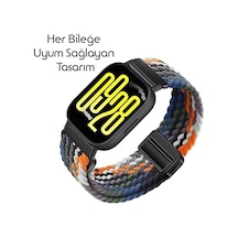 Örgü Loop Kumaş Kordon Xiaomi İle Uyumlu Redmi Watch 5 Active/redmi Watch 5 Lite/watch 2/2pro/s3/s1/s1pro/s1 Active İçin Manyetik Tokalı Terlemeye Karşı Elastik Kumaş Kayış
