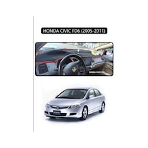 Honda Cıvıc Fd6 2005-2011torpido Koruma Halısı Siyah Kenar