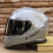 Ls2 Storm 2 Full Face Motosiklet Kaskı Siyah Vizörlü Nardo Gri