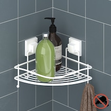 Teknotel Easyfıx Yapıskanlı Askılı Banyo Rafı Köşe Beyaz Ef250 Çok Renkli