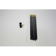 Fiberglas Çadır Polü Seti 8.5 Mm Siyah