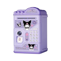 Kuromi Elektronik Atm Kumbara, Şifreli Ve Parmak İzi Korumalı, Müzikli, Mor