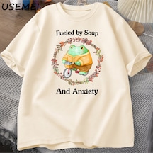Flood Of Style Çorba Ve Anksiyete T-shirt Komik Kurbağa Grafik Tshirt Pamuk Kısa Kollu T Shirt Unisex Baskıl Haki Flood Of Style Çorba Ve Anksiyete T-shirt Komik Kurbağa Grafik Tshirt Pamuk Kısa Kollu T Shirt Unisex Baskıl Haki