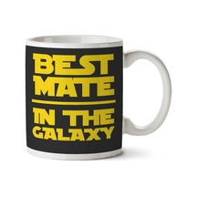 Star Wars Best Mate In Galaxy İki Tarafı Baskılı Kupa Bardak Çok Renkli