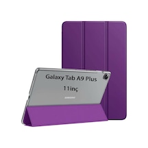 Samsung Galaxy Tab Uyumlu A9 Plus X210 X213 X215 X217 Kılıf Pu Deri Smart Standlı Case