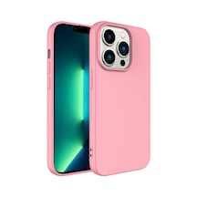 Apple iPhone Uyumlu 14 Pro Max Kılıf Yumuşak Silikon Kamera Korumalı Lansman Pazarplus Pembe