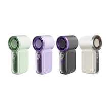 9cmx4cm Ultra Mini En Küçük El Fanı Taşınabilir Şarjlı Dijital Göstergeli Ayarlanabilir Hız Kademeli Taşınabilir Soğutucu Fan Usb-c Şarjlı Masaüstü Seyahat Ofis Kamp Için Vantilatör Fs-24 Acı Kahverengi