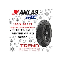 100 X 80 - 17 Tubeless Kış Lastik Motosiklet Wınter Grıp2 - Anlas