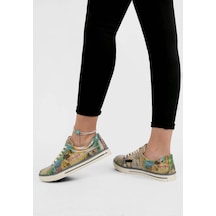 Kadın Vegan Deri Çok Renkli Sneakers - Ancient Tales Tasarım