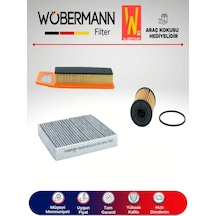 Wöbermann Fiat Linea 1.3 JTD E5 Filtre Bakım Seti 2012-2017 3'lü Karbonlu