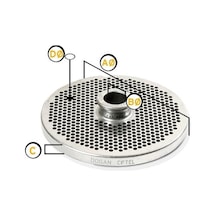 Et Kıyma Makine Aynası 32 Numara 12 Mm