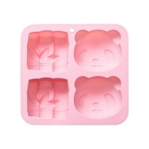 Fondan Çikolata Kalıbı Panda Bambu Şekilli Silikon Kalıp Diğer