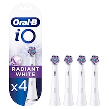 Oral-B iO Radiant White Beyaz Diş Fırçası Yedek Başlığı 4 Adet