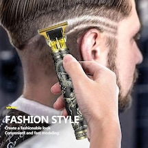 Vintage T9 Elektrikli Akülü Saç Kesme Makinesi Profesyonel Saç Berber Giyotin Erkekler Için Kesme Makinesi Tıraş Makinesi Sakal Çakmak