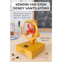 Kendin Yap Stem Deney Vantilatörü - Basit Elektrik Devresi Eğitim Seti Dayanıklı Plastik Gövde